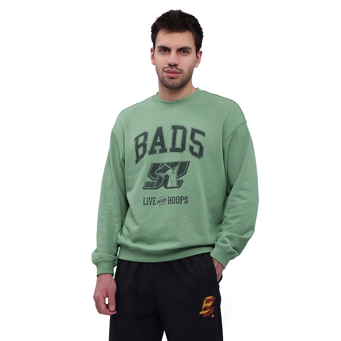 AWDW035-7 Толстовка Badfive Culture зеленый